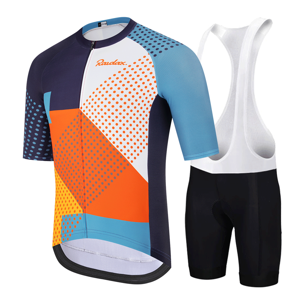Mountain Biking Pants For Men - RAUDAX Men's Cycling Jersey Set Road