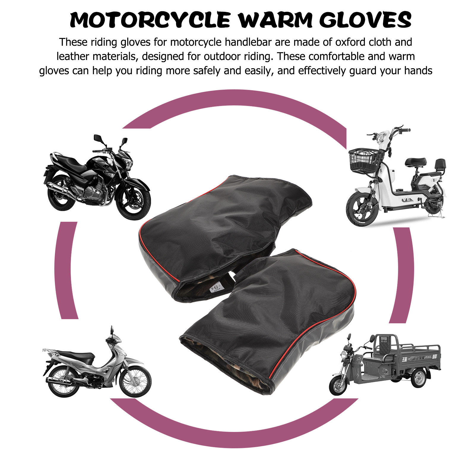 1Pair Motorcycle Winter Gloves - Mountain Biking Oxford 评论和价格