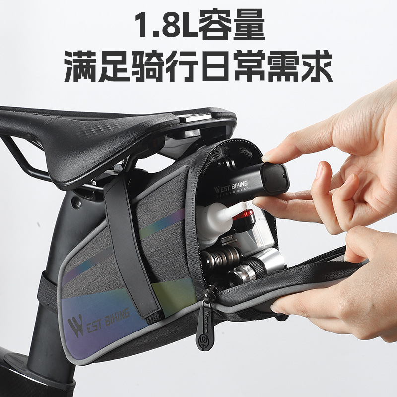 Bicycle Saddle Tail Bag Mounta - Mountain Biking Oxford 评论和价格