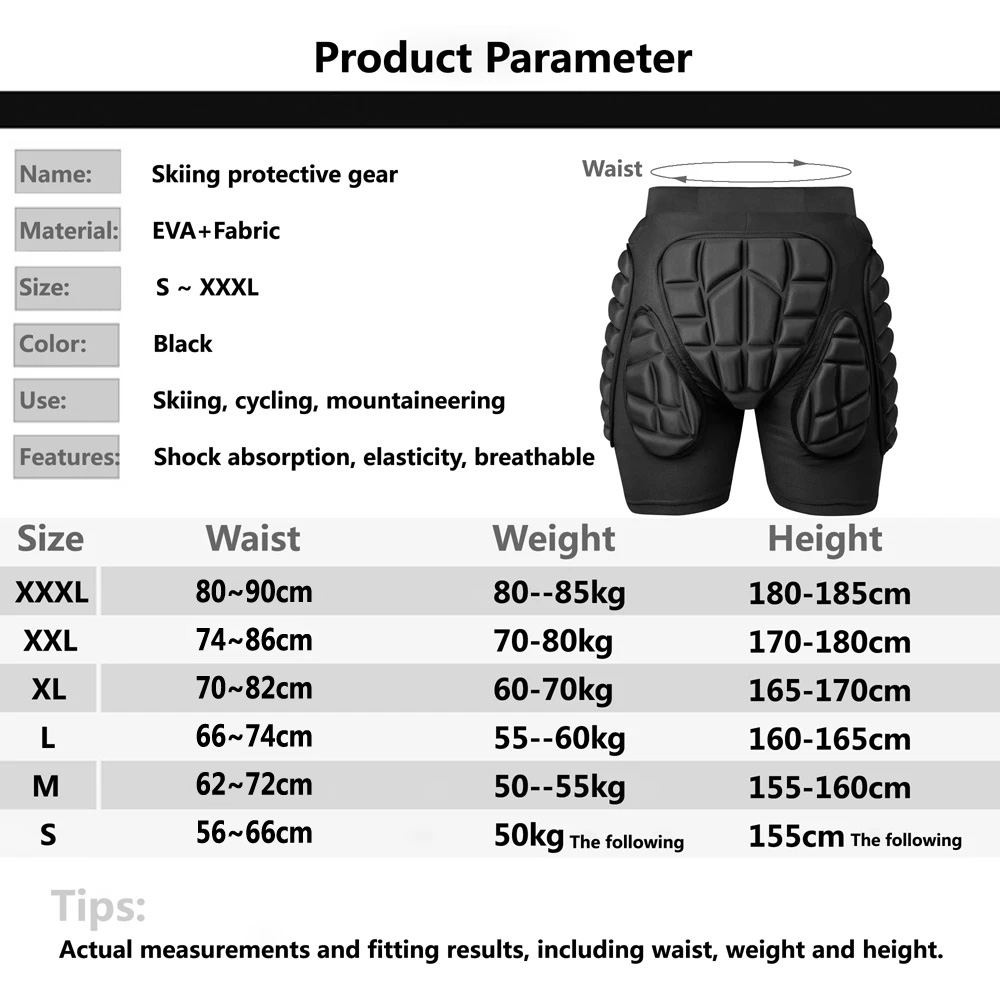 New Ski Shorts Skating Hip Pro - Mountain Biking Elbow Pads 评论和价格