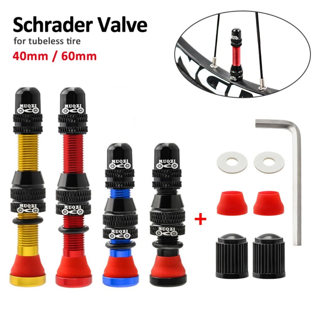 2PCS Durable 40/60mm Bike Schr - Tubeless Valve Core 评论和价格