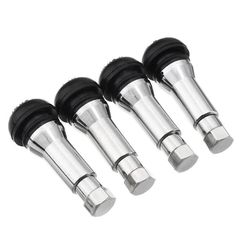 4Pcs/Set TR414 Chrome Aluminiu - Tubeless Valve Core 评论和价格