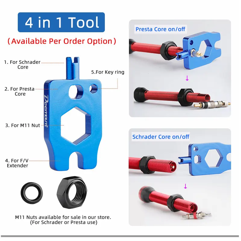 Bicycle F/V Tubeless Valve 44  - Tubeless Valve Core 评论和价格